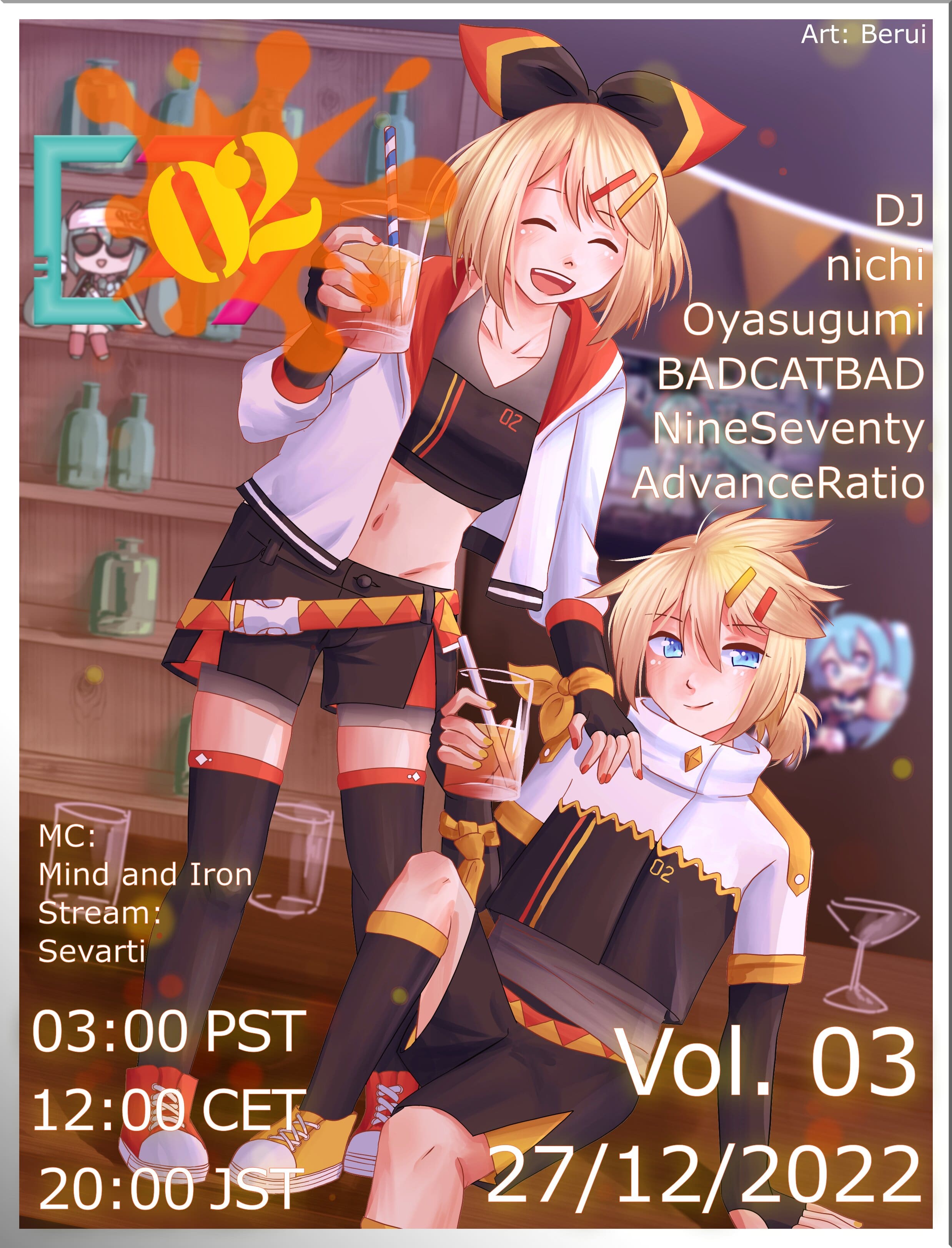 Cheers02 Vol.03(鏡音リン・レン誕生日パーティー)のポスター